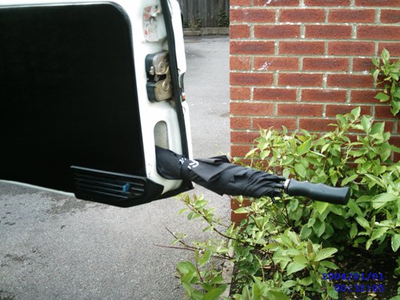 Bentley style umbrella holder!