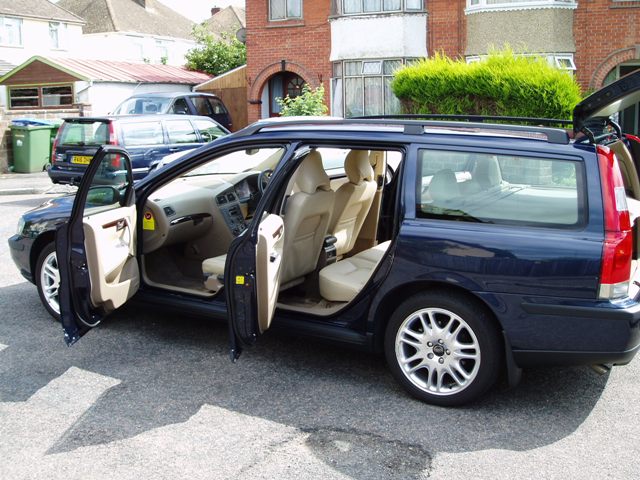 Passenger side doors open